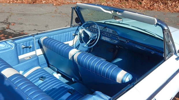 1960 ford galaxie sunliner convertible in skymist blue with 352v8 1960 ford galaxie sunliner convertible