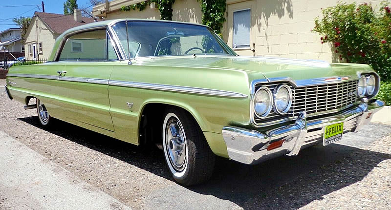 1964 Chevrolet Impala Ss 327 Meadow Green Metallic Code 905