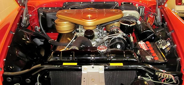 1956 Chrysler 300B - 354 cubic inch Hemi engine with two 4 ...