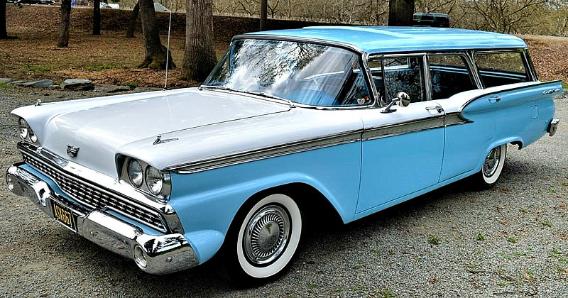 1959 ford country sedan wedgewood blue and colonial white 1959 ford country sedan wedgewood